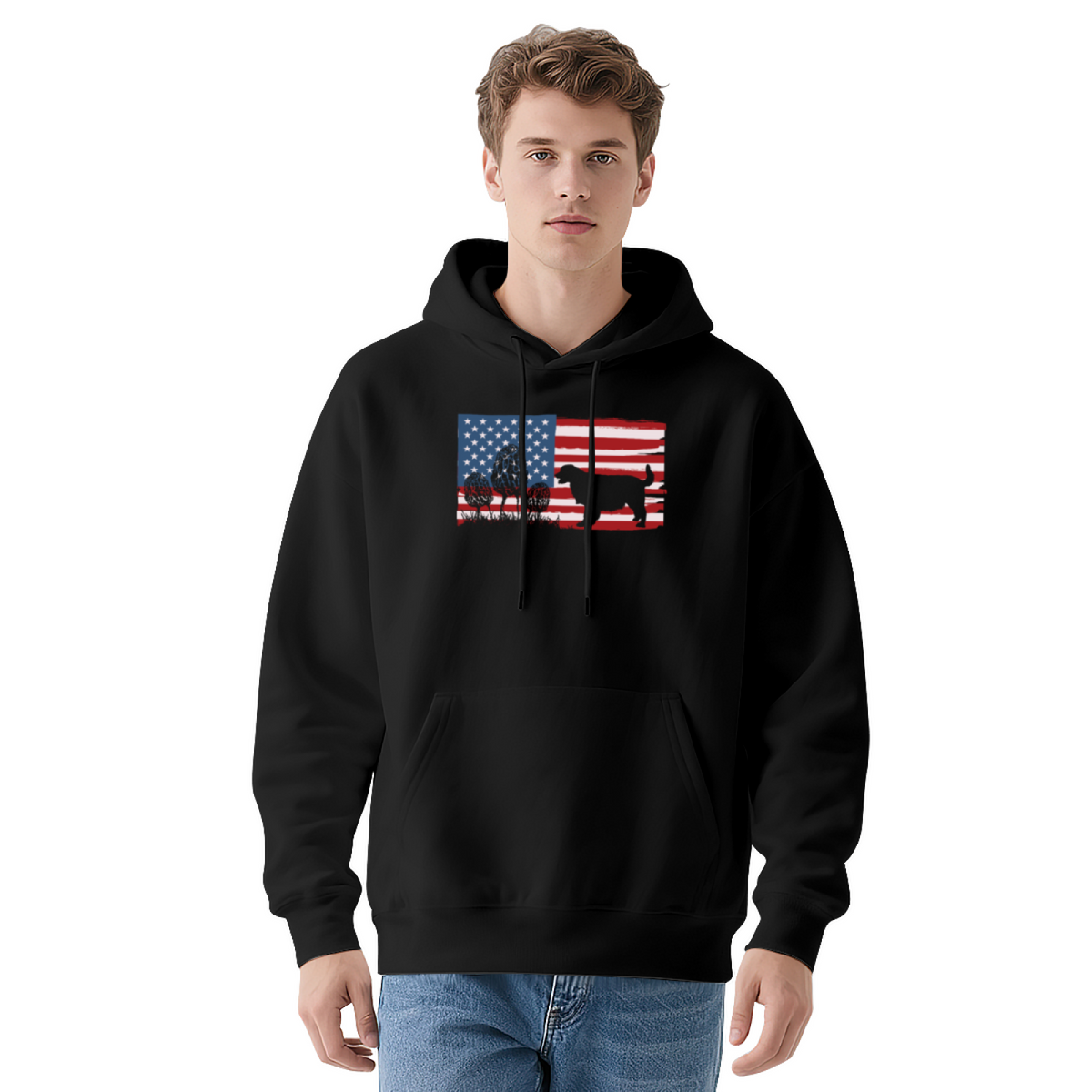 Freedom Is Not Free' Vintage Flag Eagle Bear Hoodie