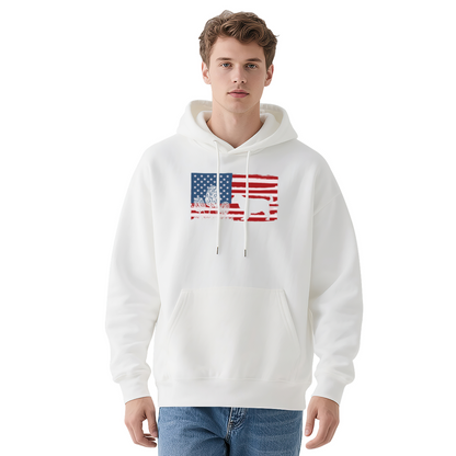 Freedom Is Not Free' Vintage Flag Eagle Bear Hoodie