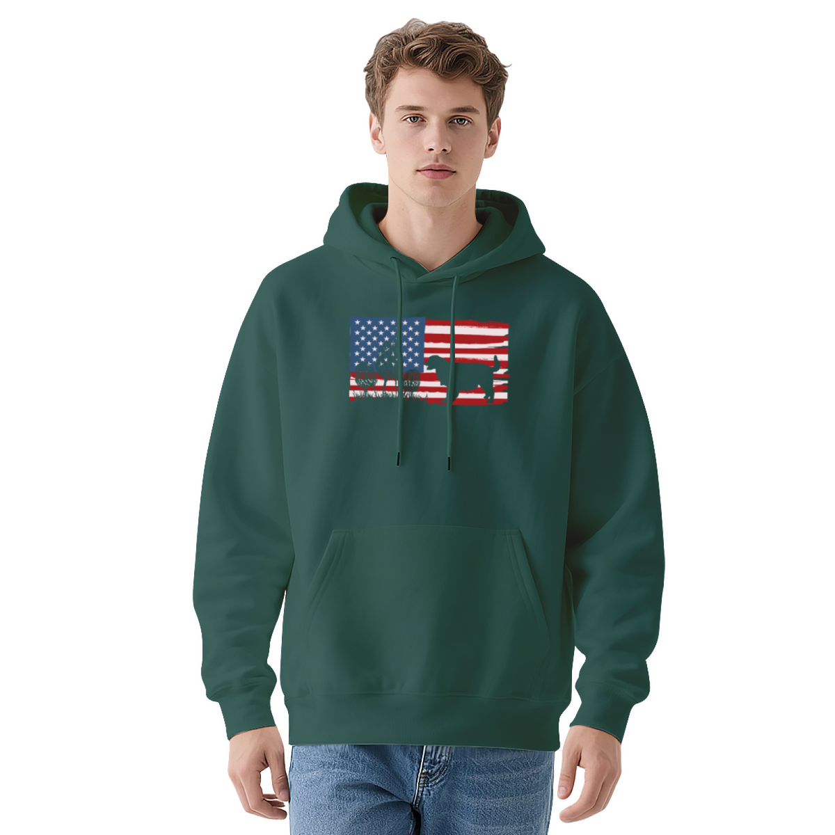 Freedom Is Not Free' Vintage Flag Eagle Bear Hoodie