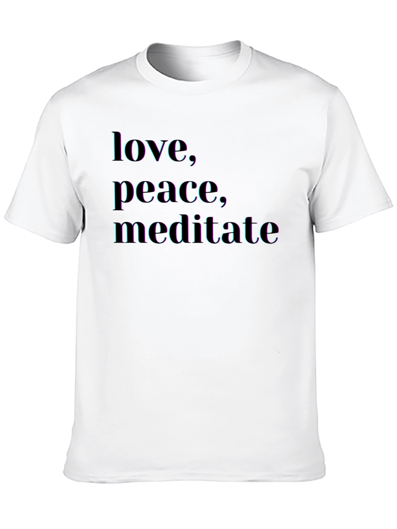 Love Peace Meditate Graphic T-Shirt