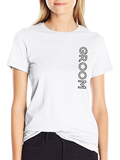 Groom Black Crewneck T-Shirt