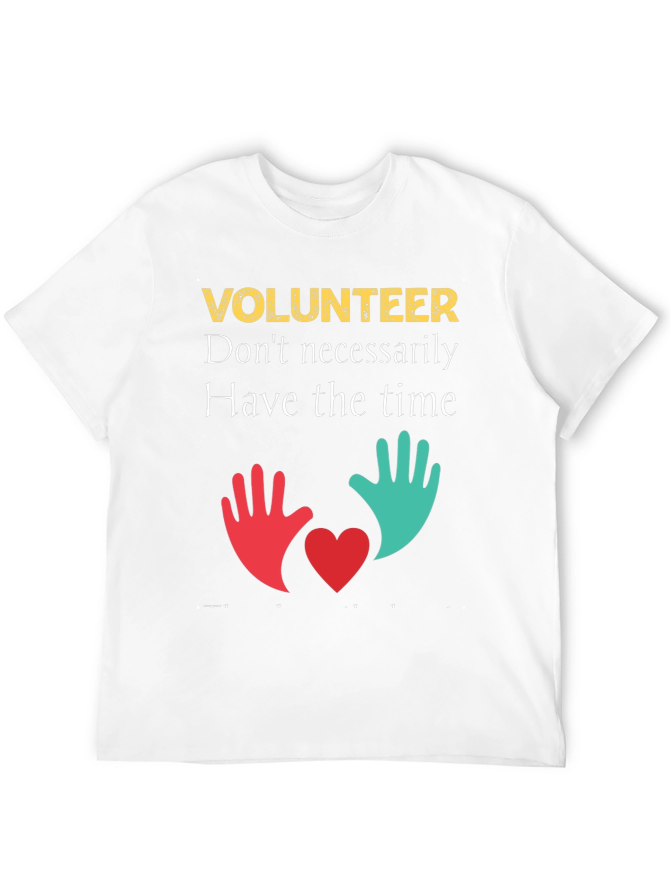 Volunteer T-Shirt: Time & Heart Design