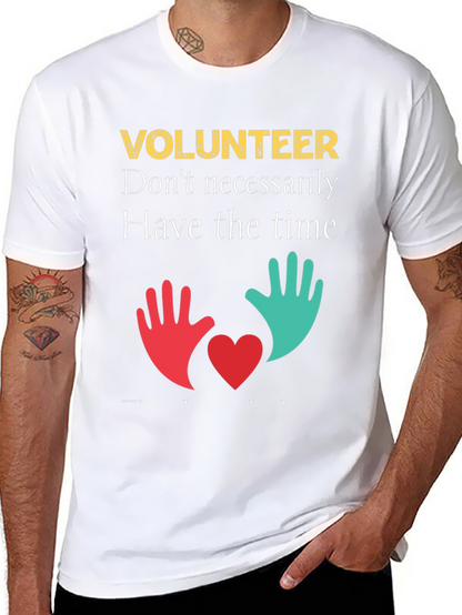 Volunteer T-Shirt: Time & Heart Design