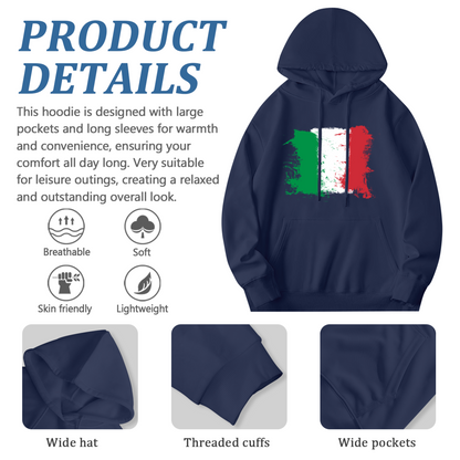 Unisex Graphic Hoodie - Distressed, Grunge-Style Illustration