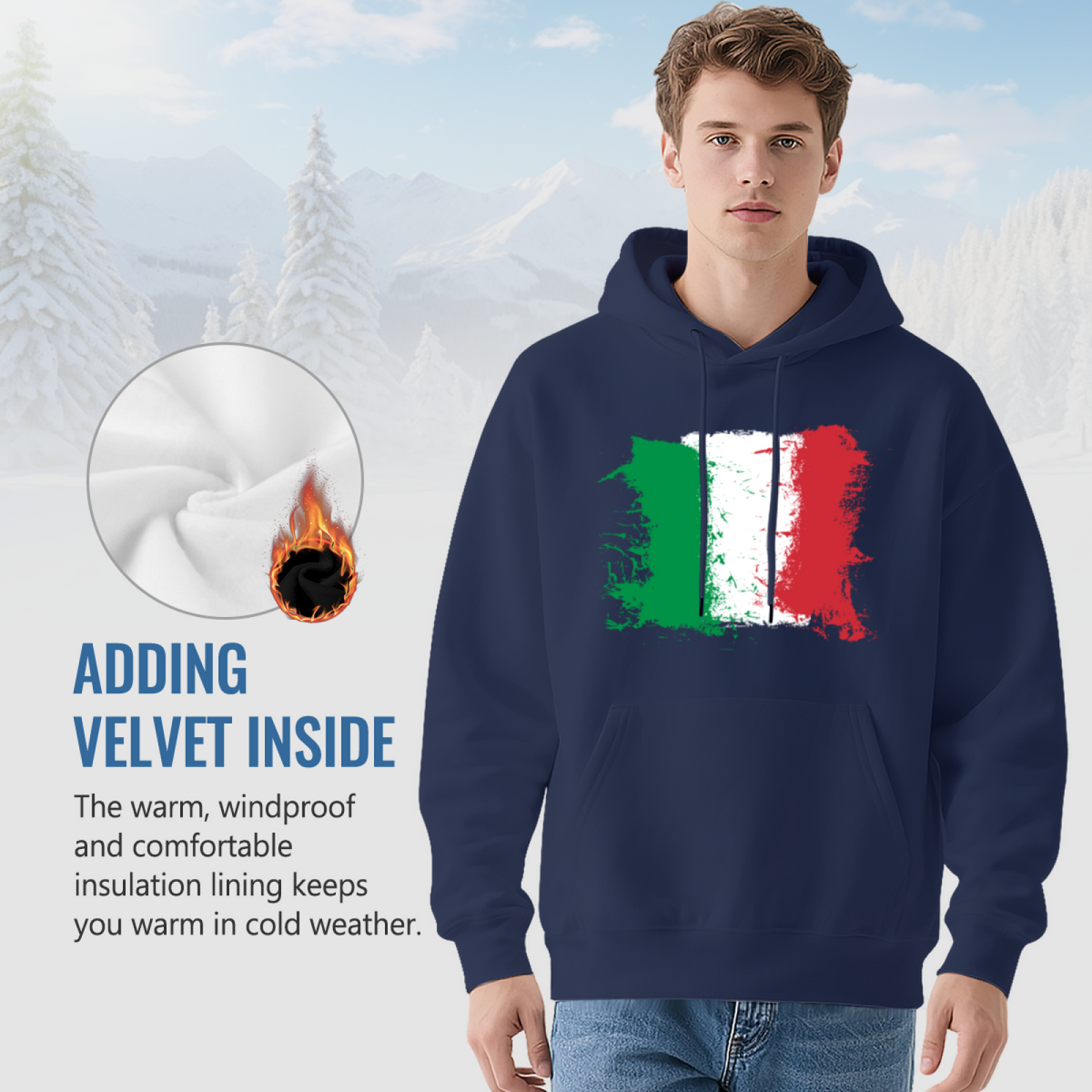Unisex Graphic Hoodie - Distressed, Grunge-Style Illustration