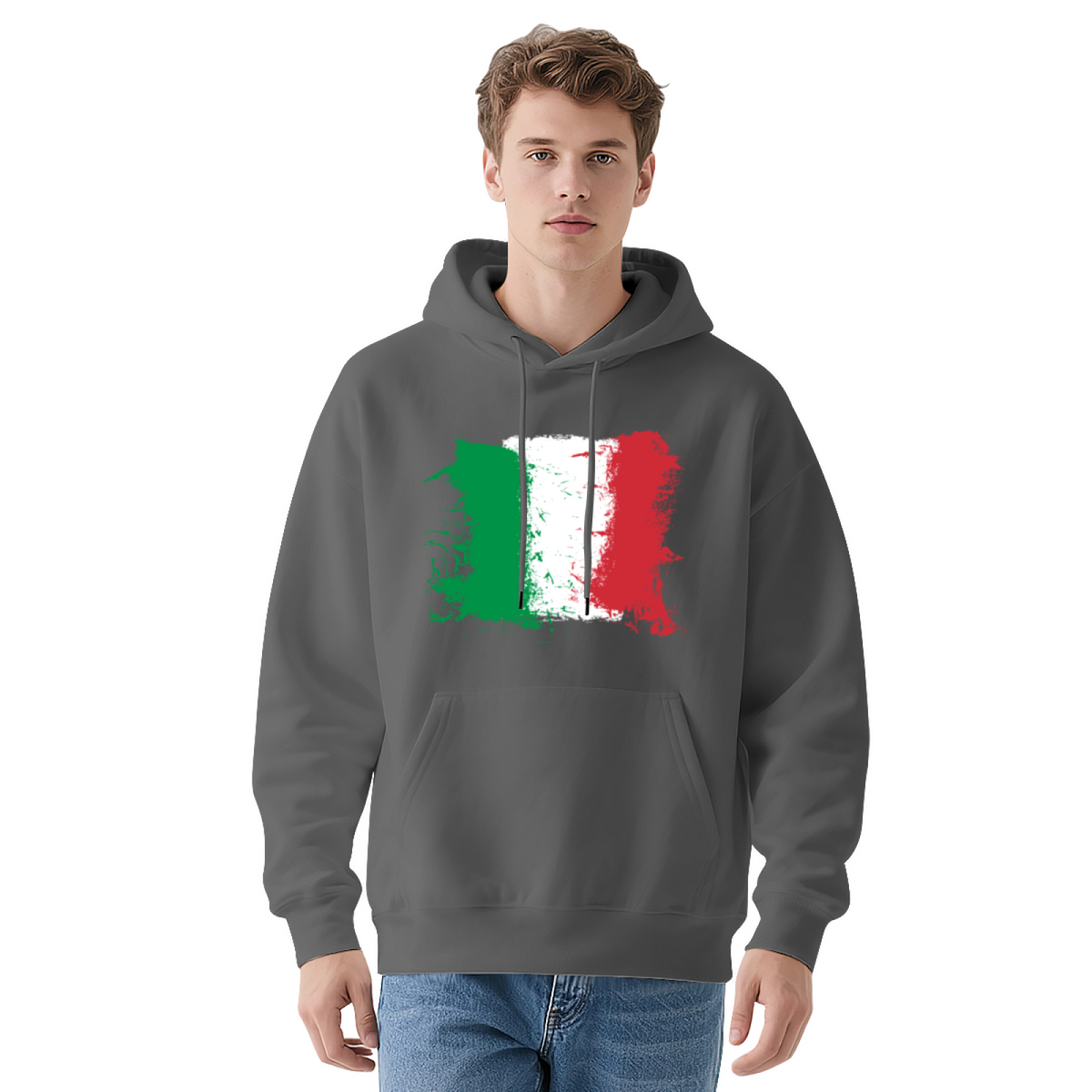 Unisex Graphic Hoodie - Distressed, Grunge-Style Illustration