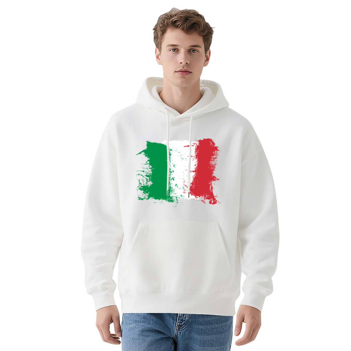 Unisex Graphic Hoodie - Distressed, Grunge-Style Illustration