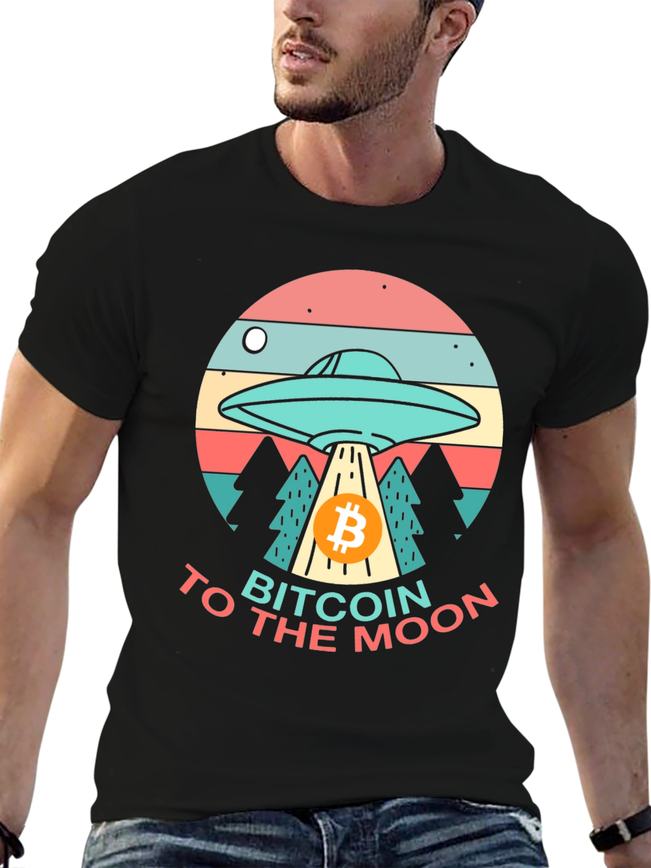 Bitcoin to the Moon T-Shirt