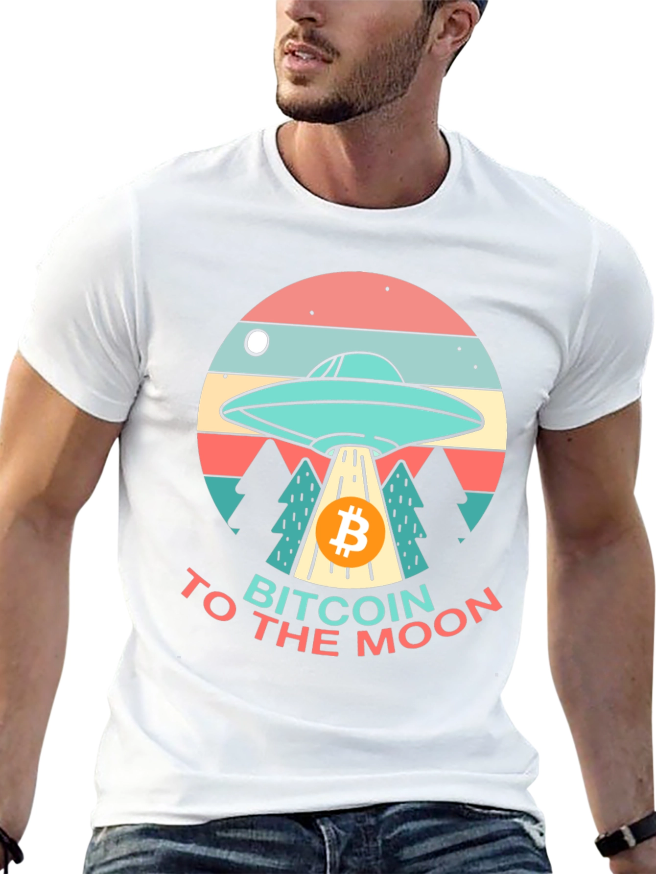 Bitcoin to the Moon T-Shirt