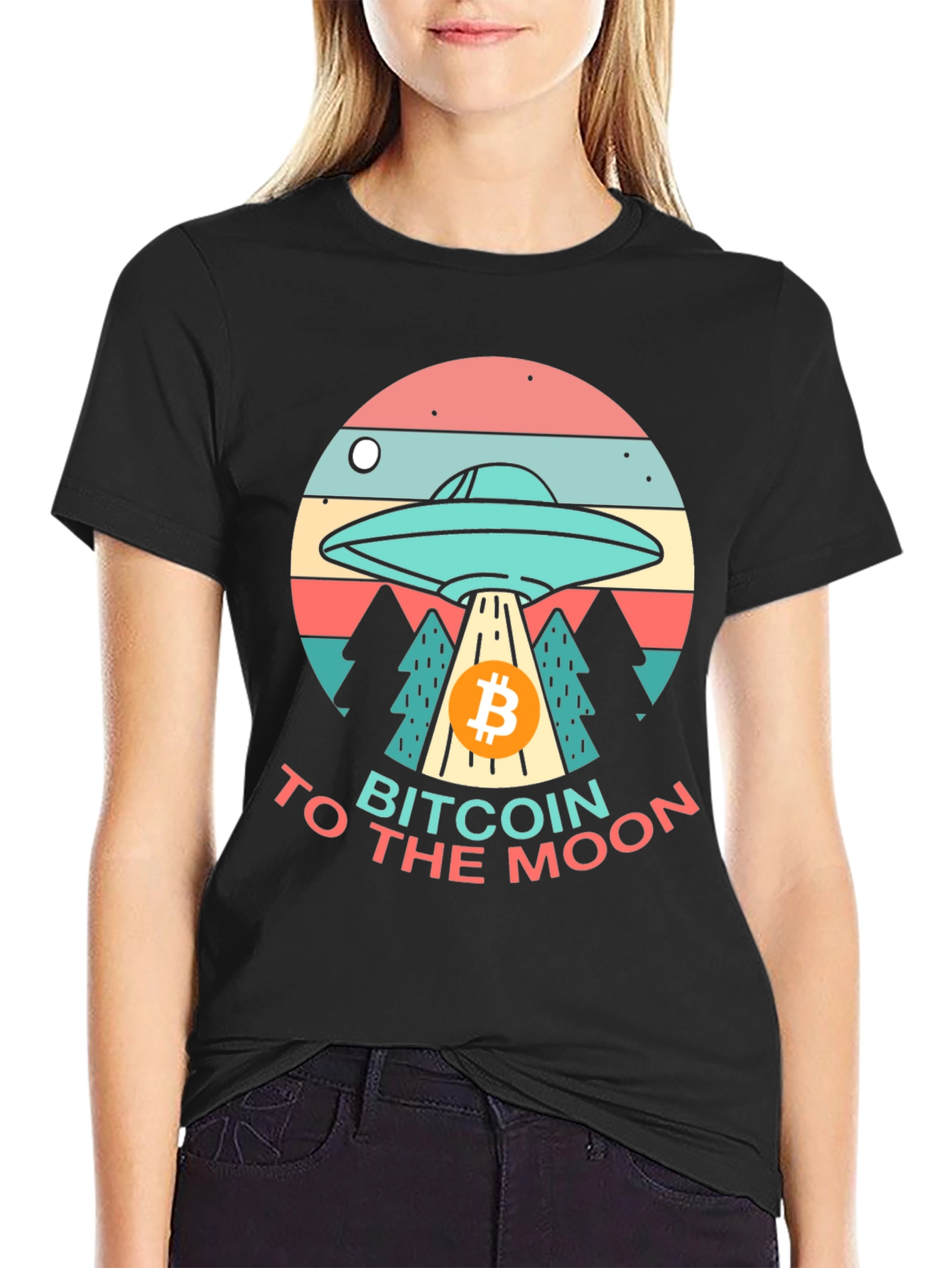 Bitcoin to the Moon T-Shirt