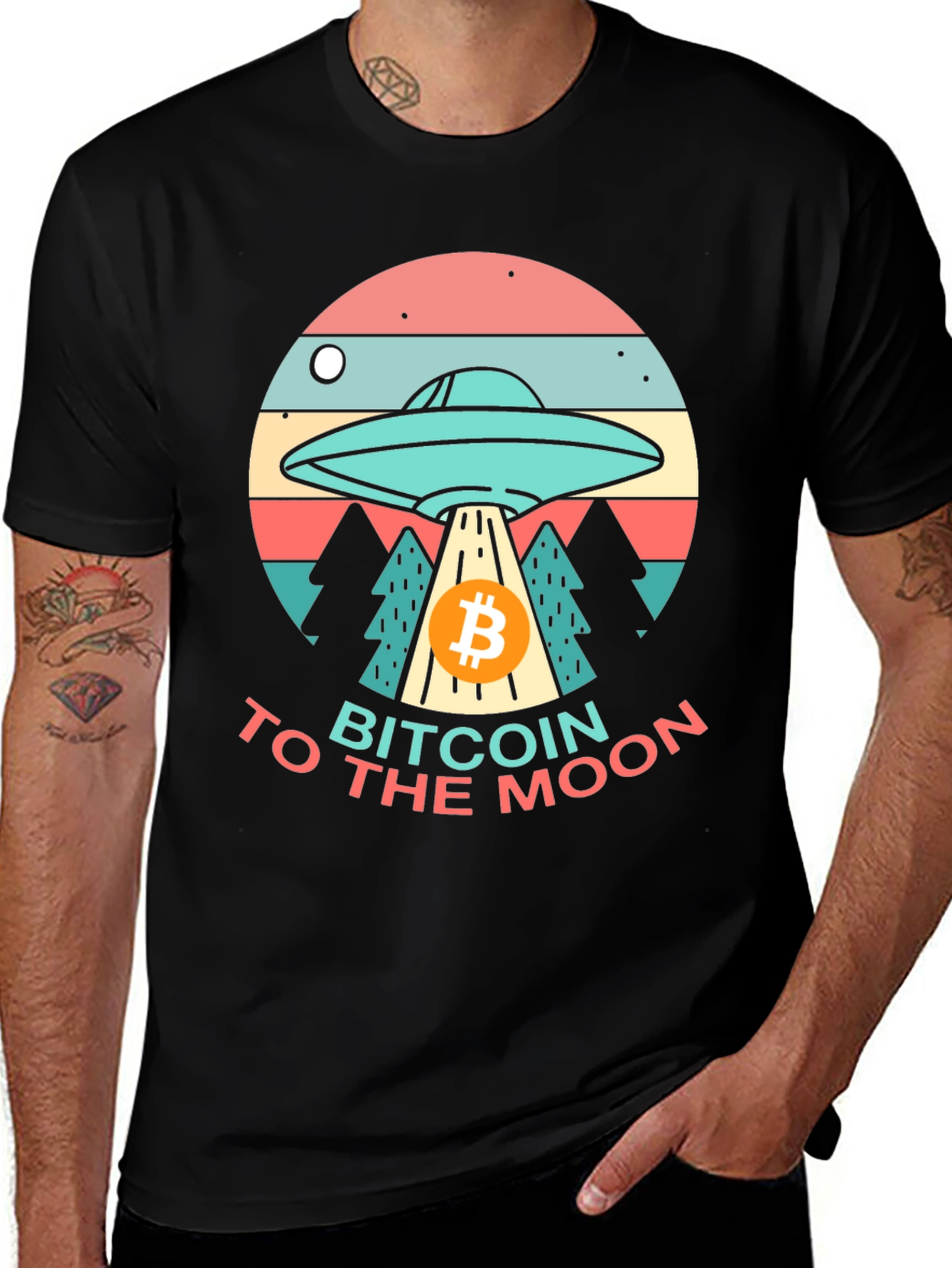 Bitcoin to the Moon T-Shirt
