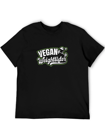Vegan Weightlifter T-Shirt - Plant-Based Power!
