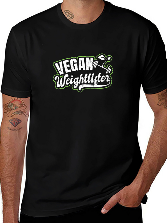 Vegan Weightlifter T-Shirt - Plant-Based Power!