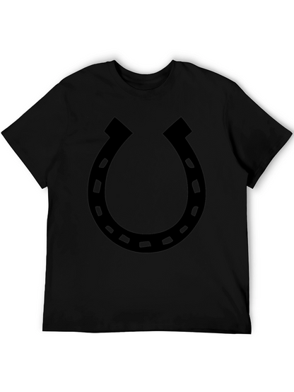Lucky Horseshoe Graphic Tee - Classic Black T-Shirt