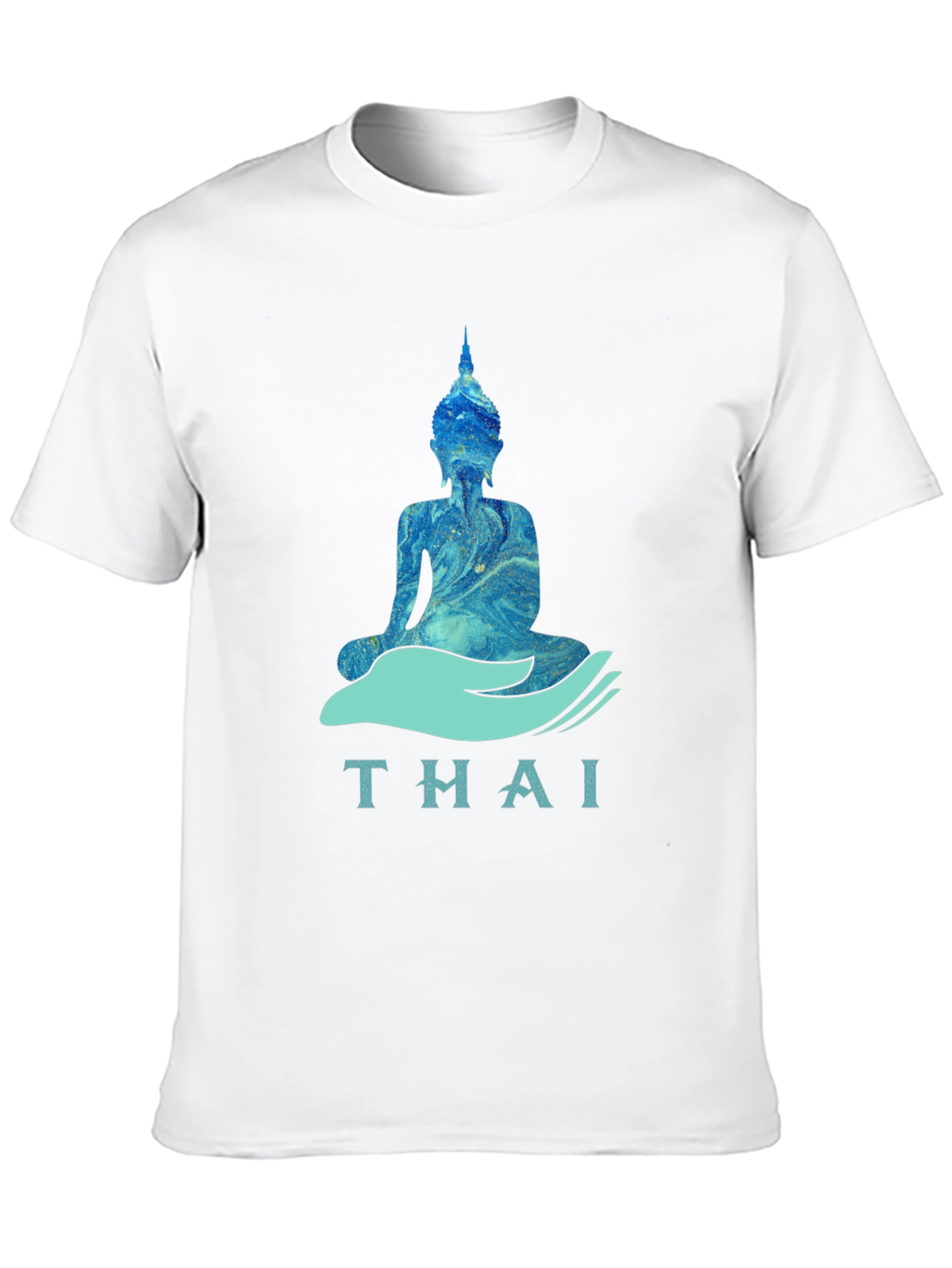 Thai Buddha Graphic T-Shirt - Black