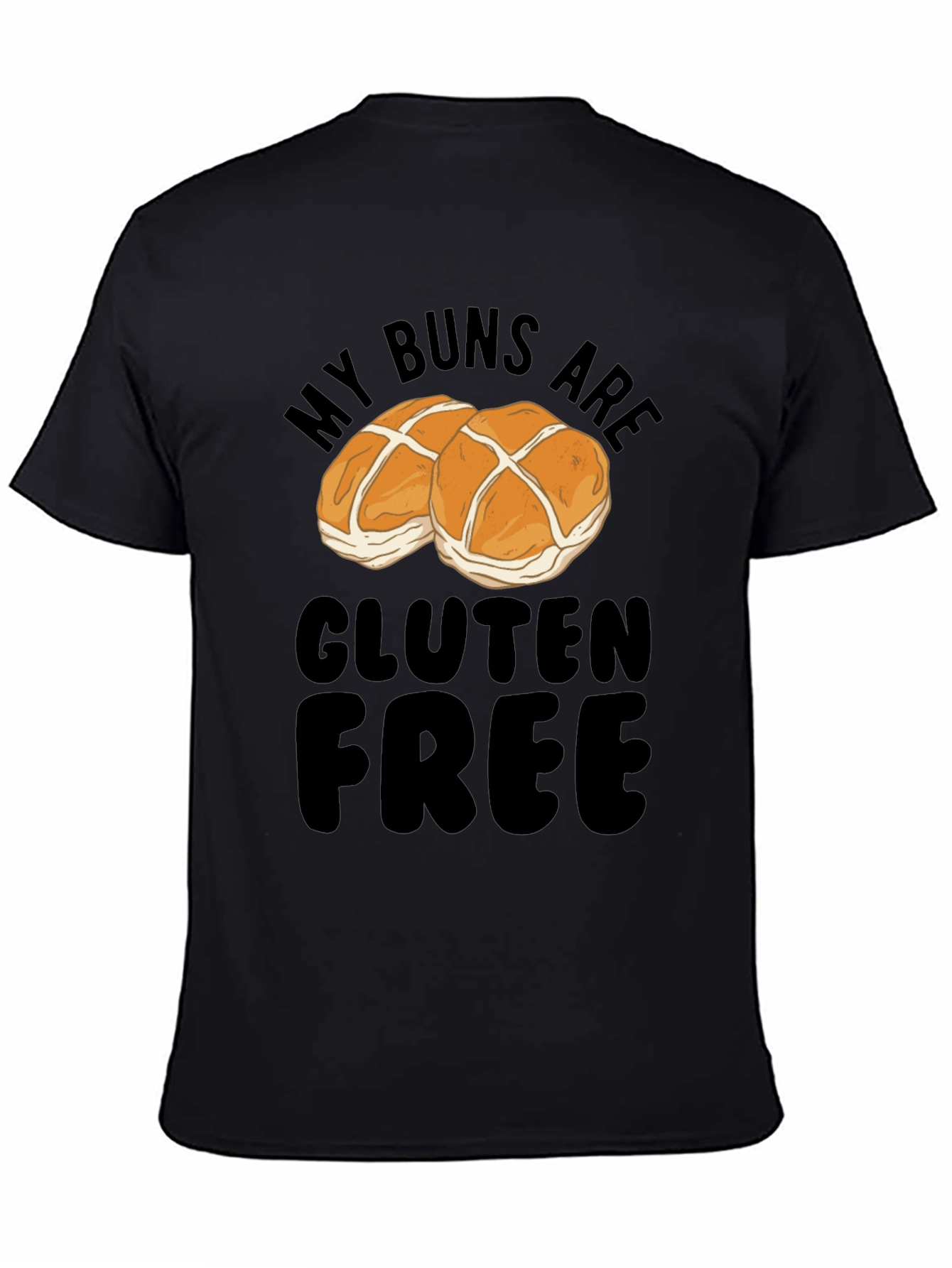 Gluten Free Buns Graphic Tee - Funny Food T-Shirt