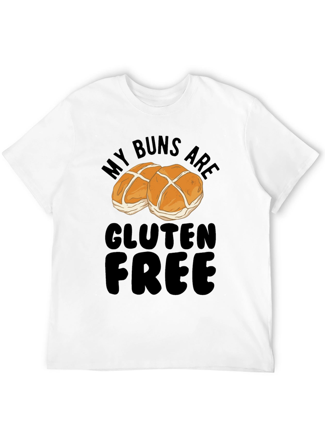 Gluten Free Buns Graphic Tee - Funny Food T-Shirt