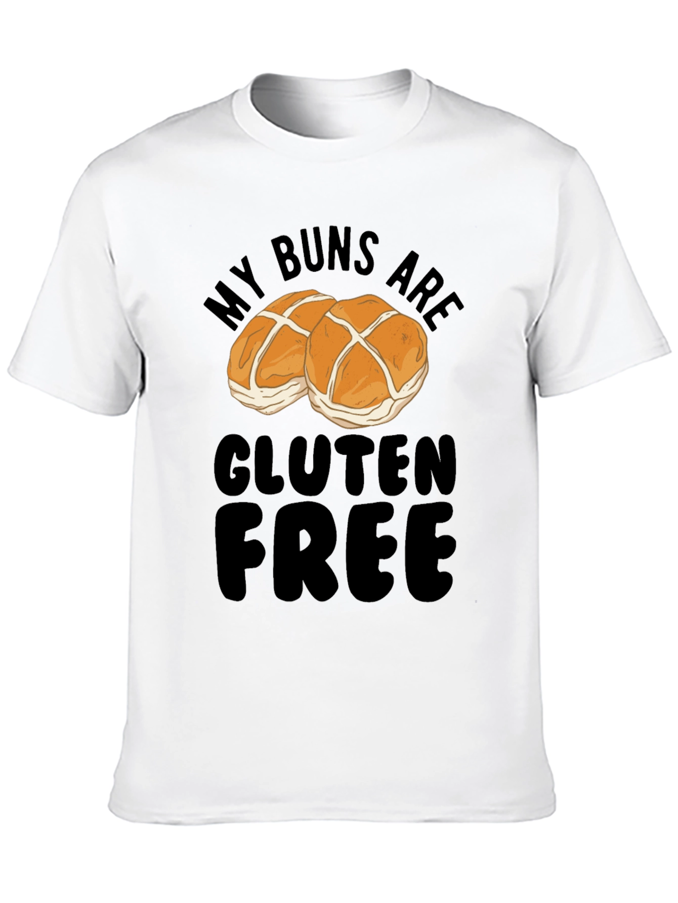 Gluten Free Buns Graphic Tee - Funny Food T-Shirt