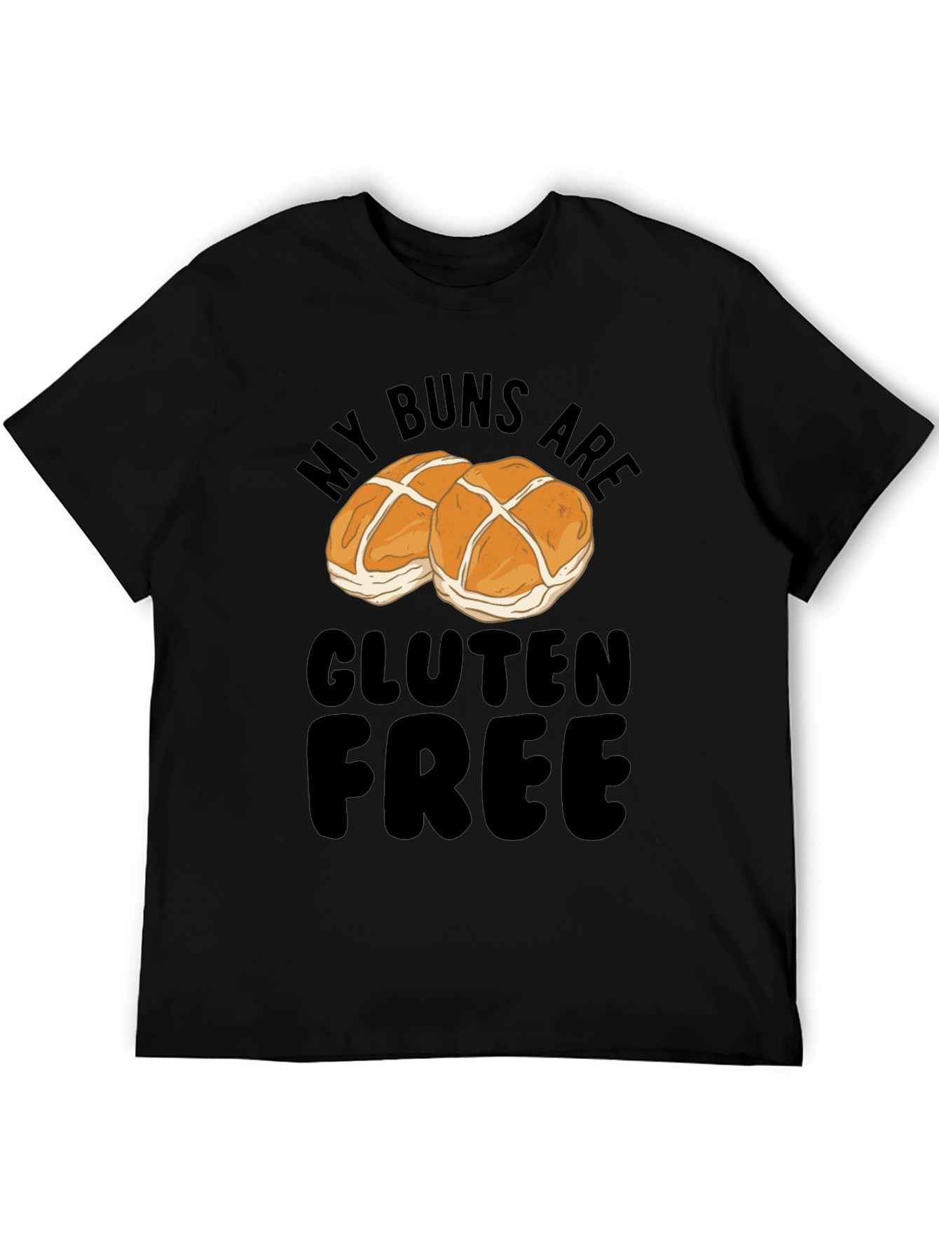 Gluten Free Buns Graphic Tee - Funny Food T-Shirt
