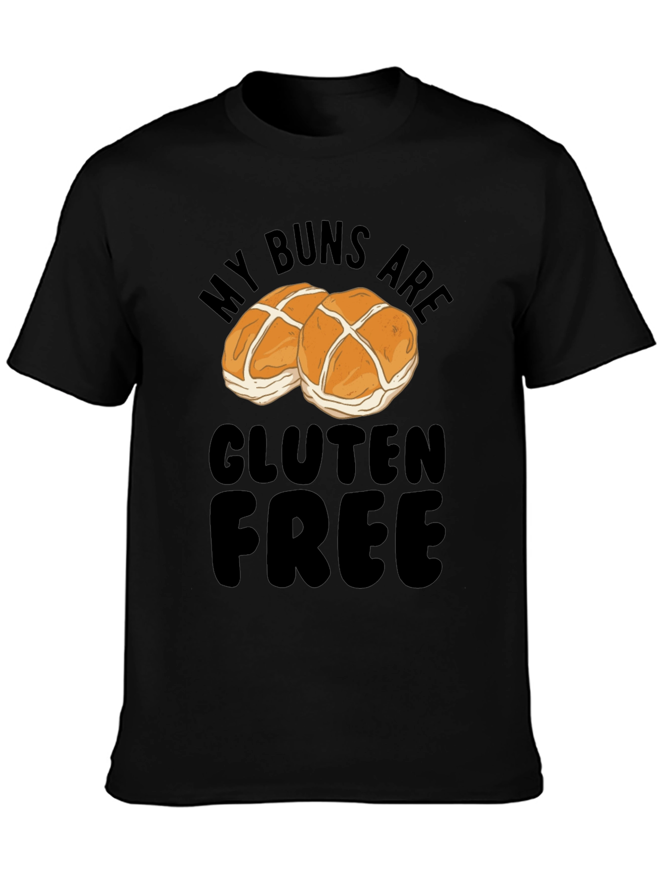 Gluten Free Buns Graphic Tee - Funny Food T-Shirt