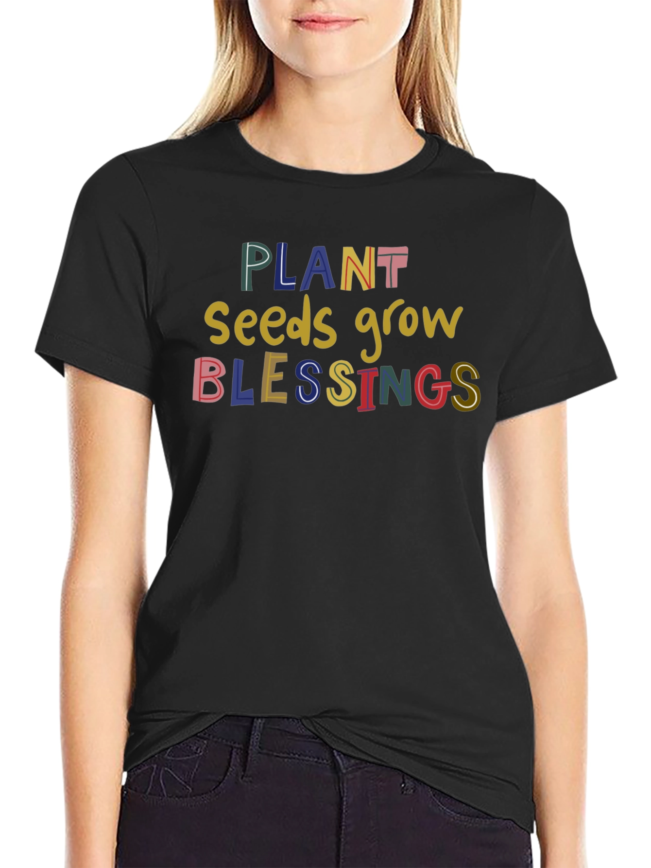 Plant Seeds Grow Blessings Graphic T-Shirt