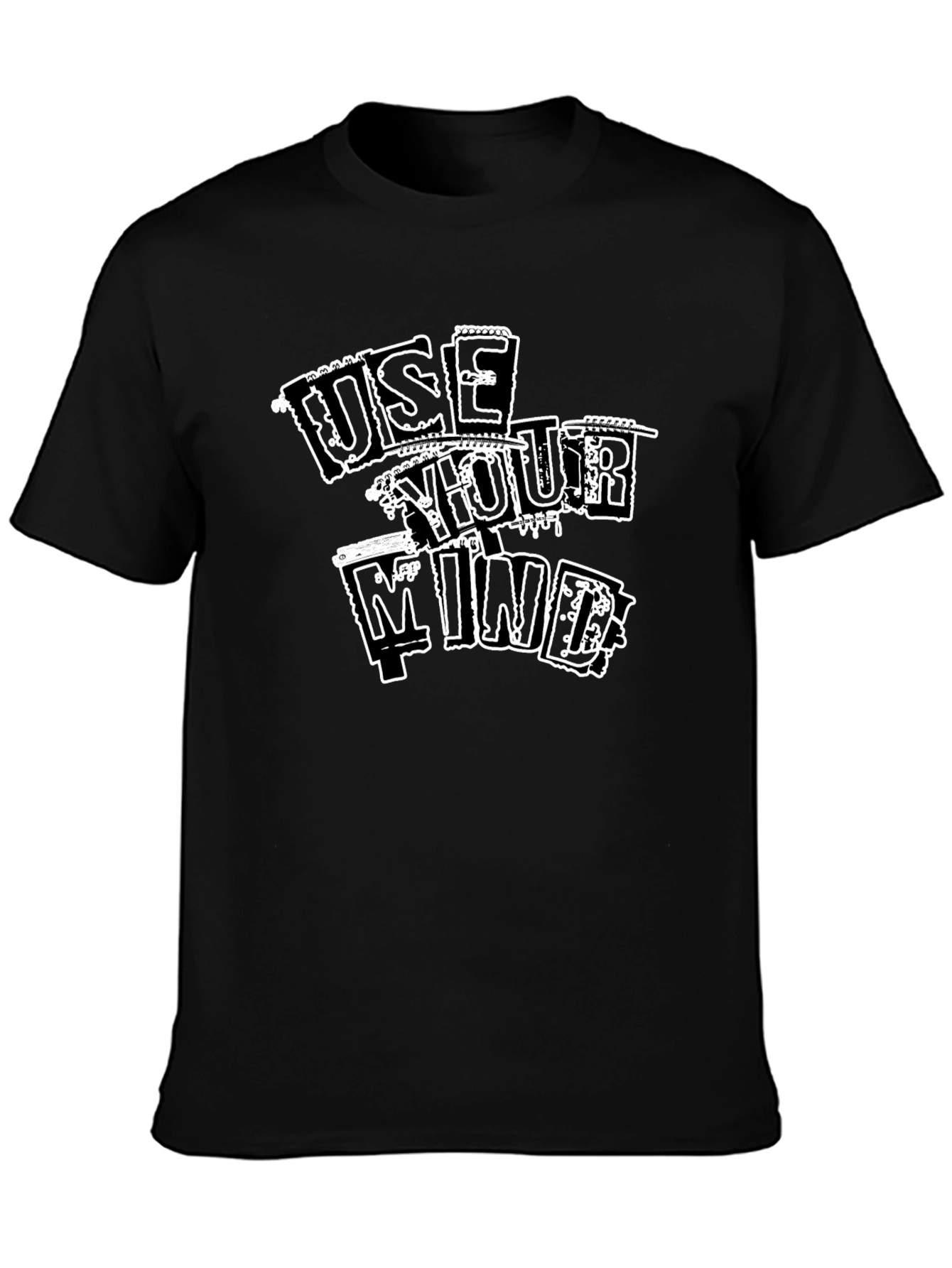 Use Your Mind Graphic T-Shirt - Black