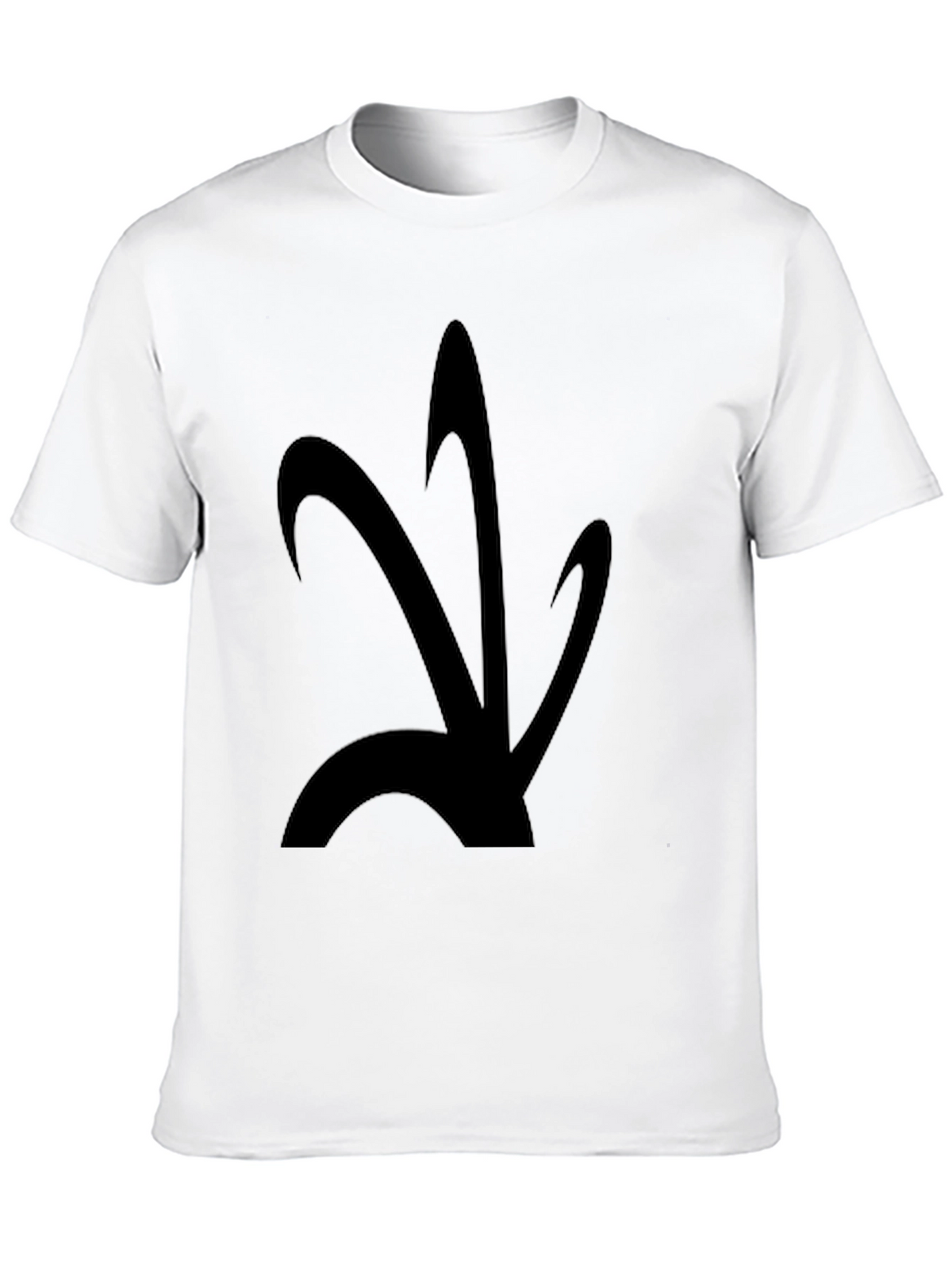 Abstract Graphic Black T-Shirt