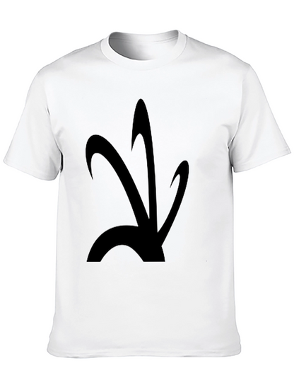 Abstract Graphic Black T-Shirt