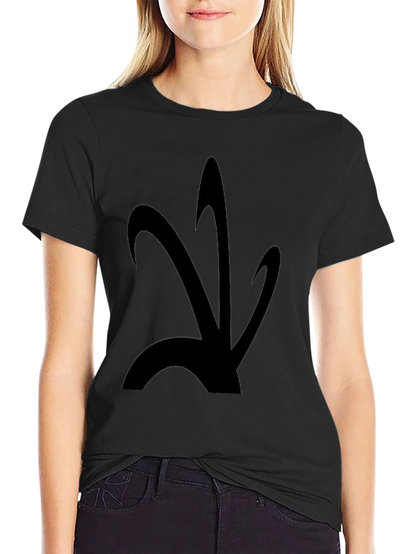 Abstract Graphic Black T-Shirt