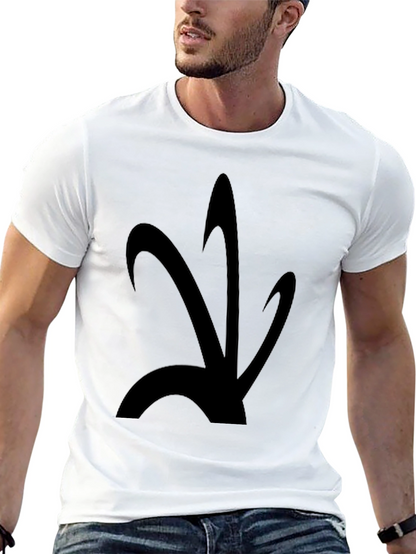 Abstract Graphic Black T-Shirt