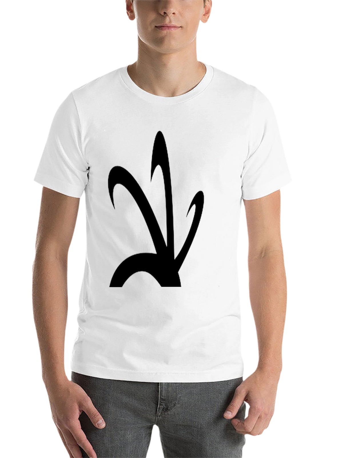 Abstract Graphic Black T-Shirt