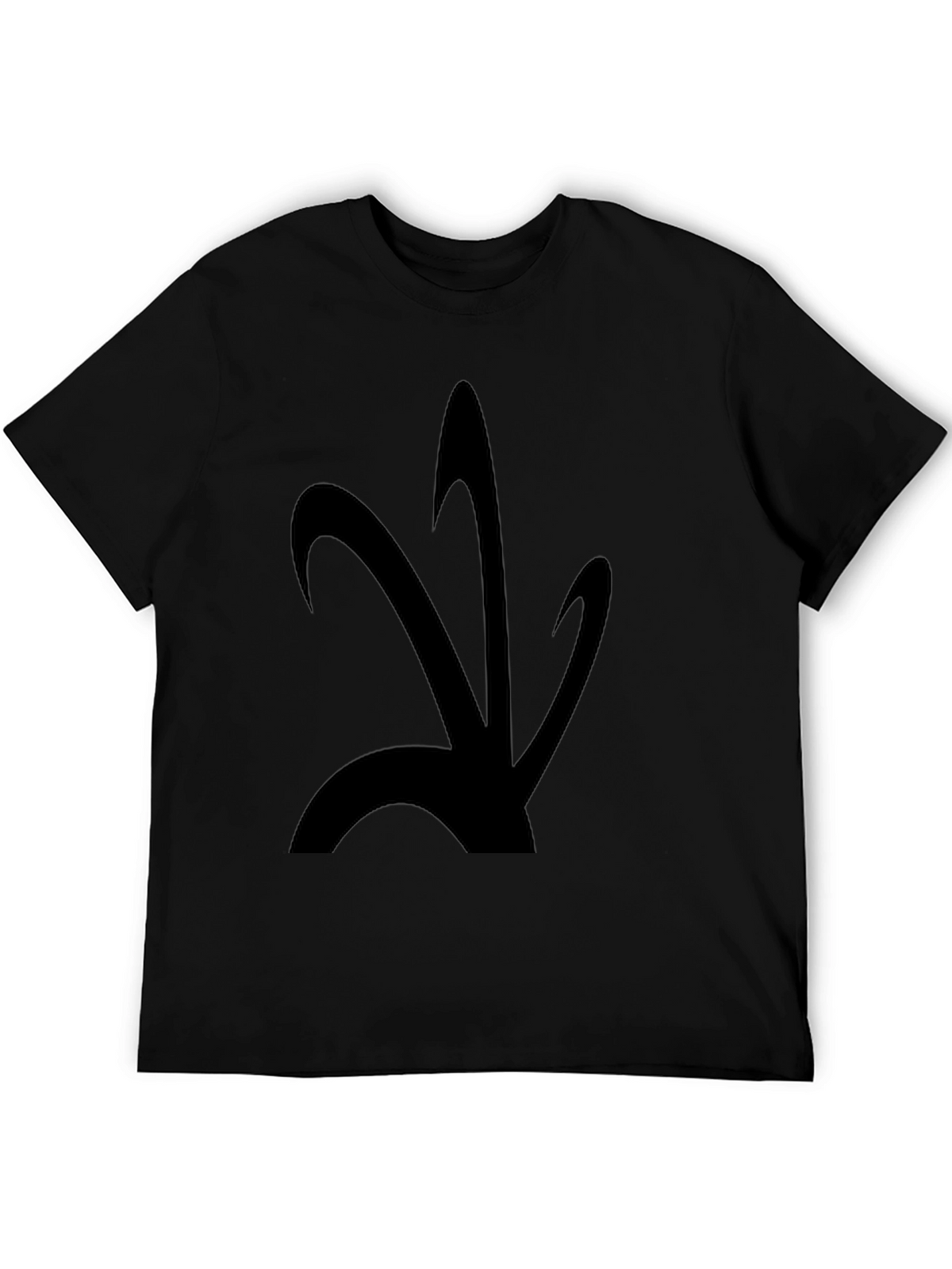 Abstract Graphic Black T-Shirt