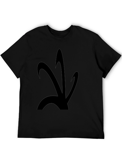 Abstract Graphic Black T-Shirt