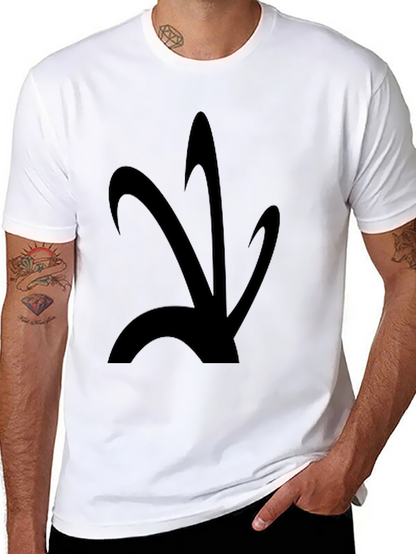 Abstract Graphic Black T-Shirt