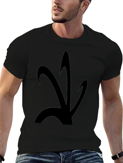 Abstract Graphic Black T-Shirt