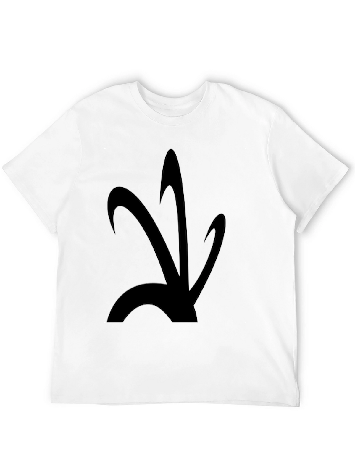 Abstract Graphic Black T-Shirt