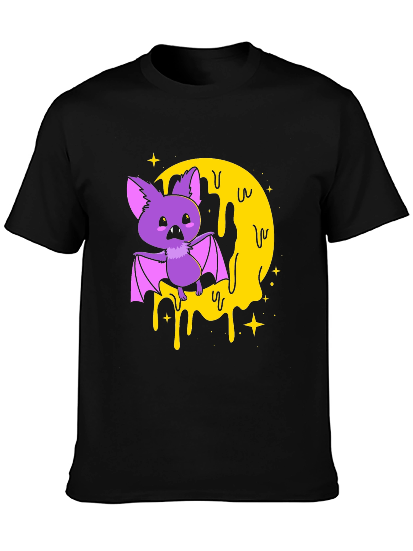 Spooky Bat Graphic Print T-Shirt