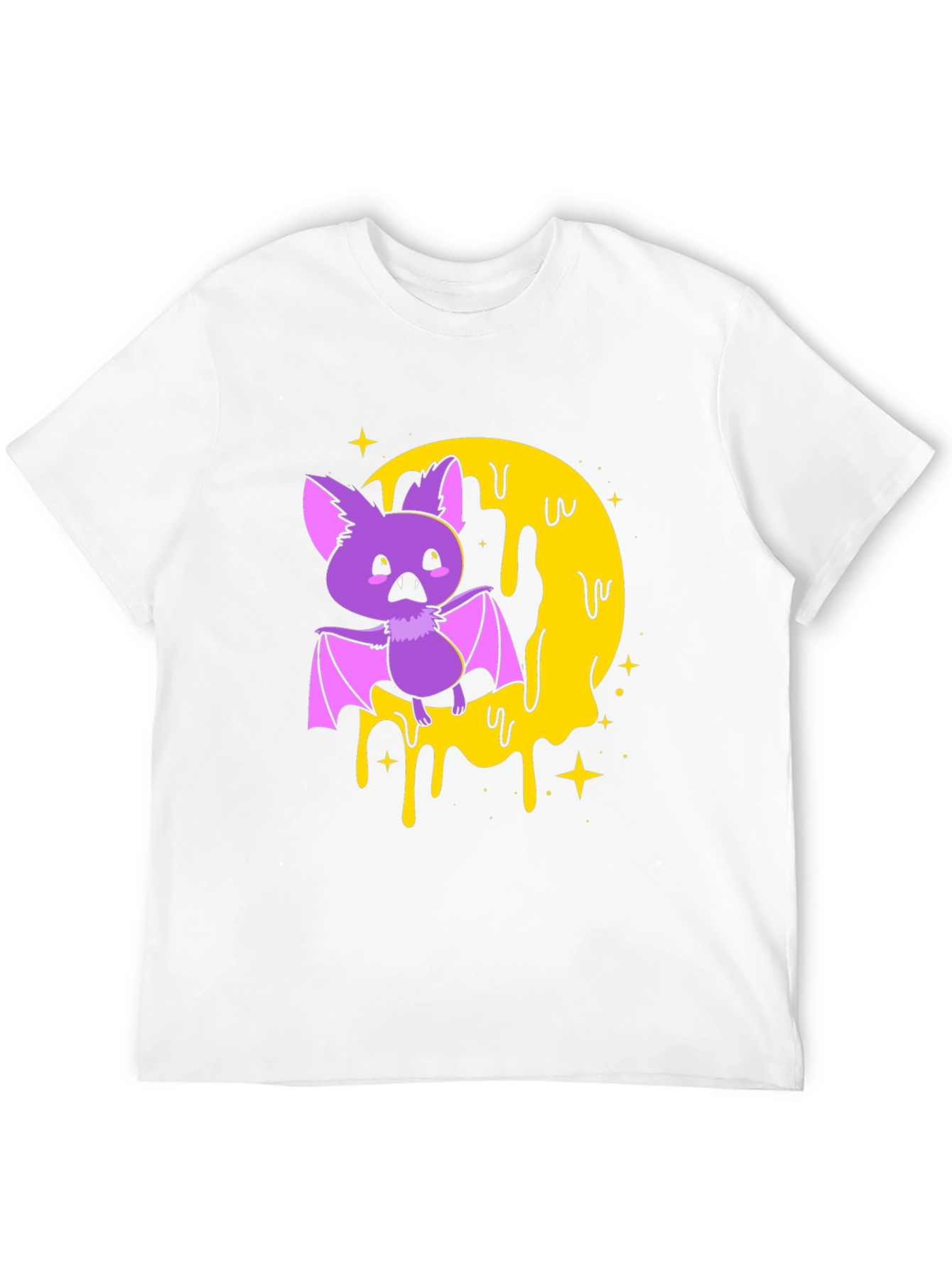 Spooky Bat Graphic Print T-Shirt