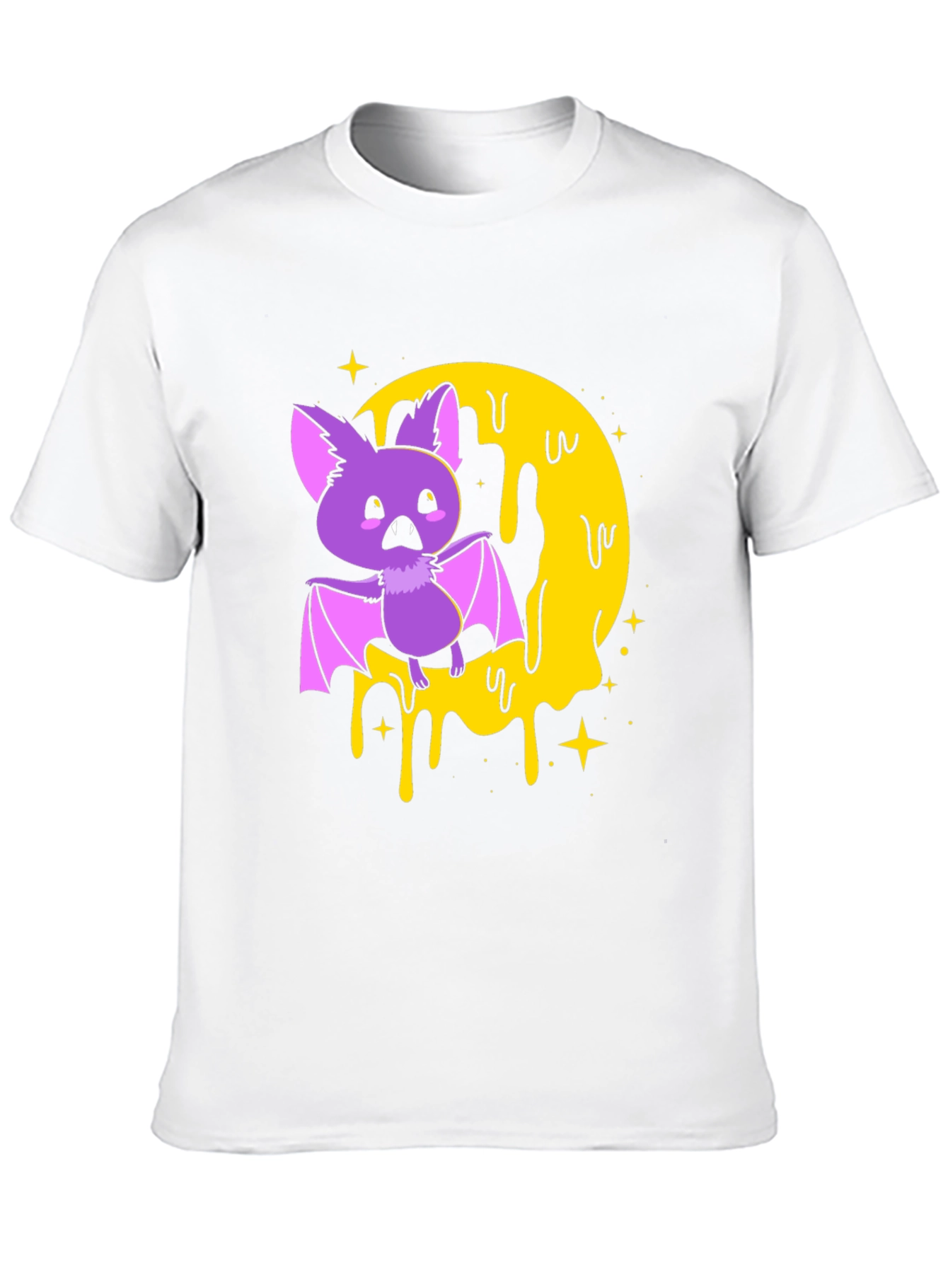 Spooky Bat Graphic Print T-Shirt