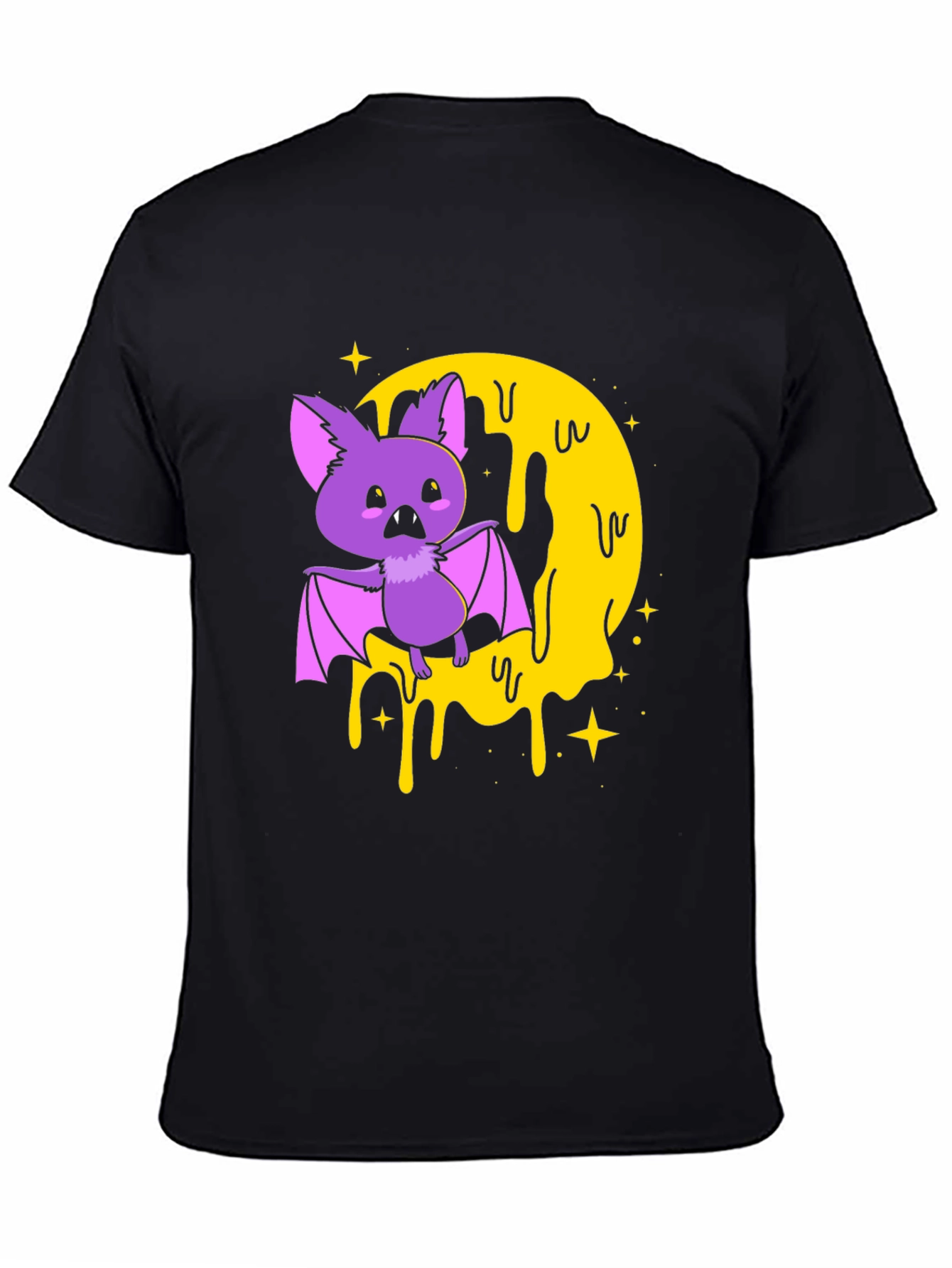 Spooky Bat Graphic Print T-Shirt