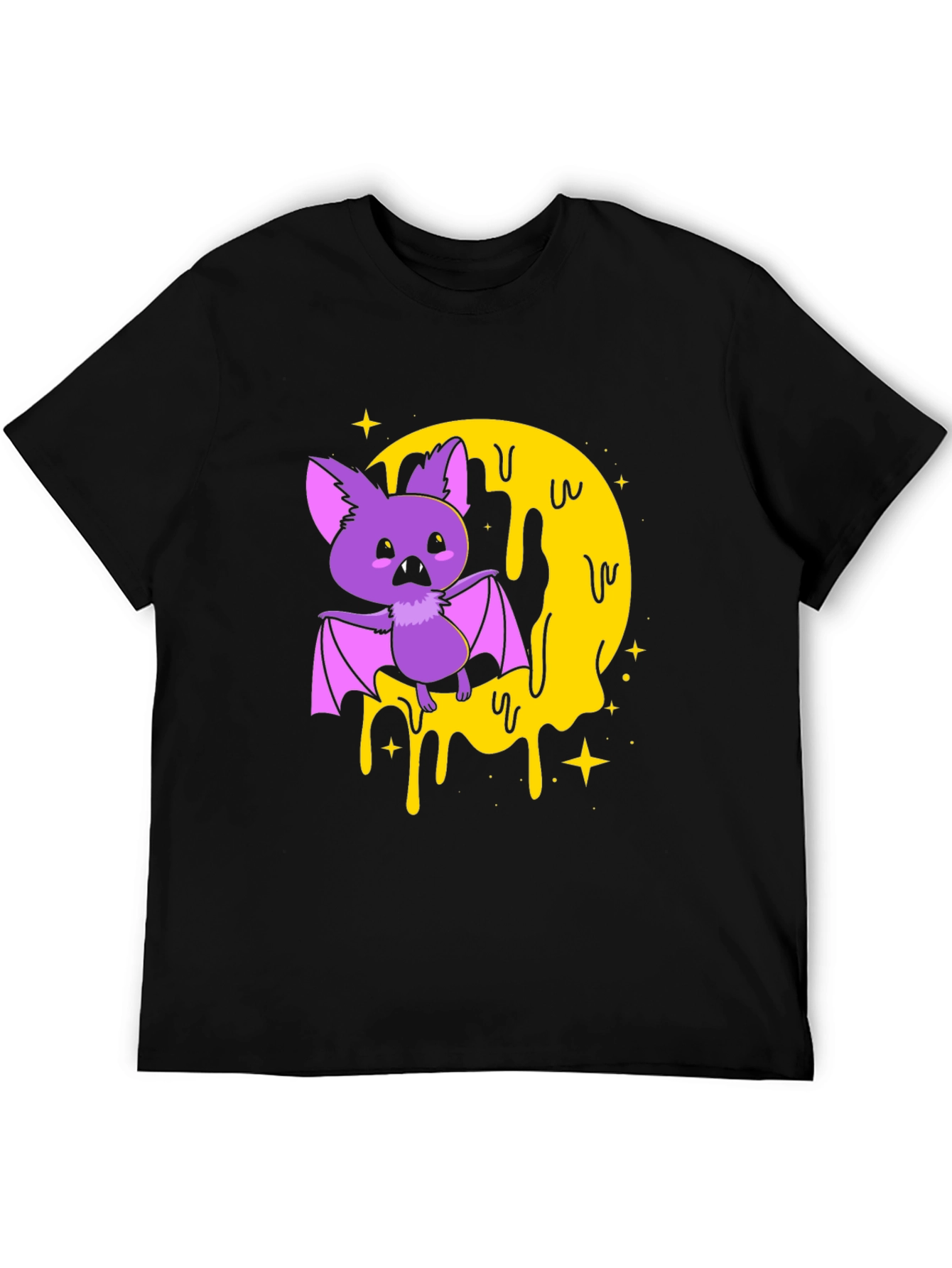 Spooky Bat Graphic Print T-Shirt