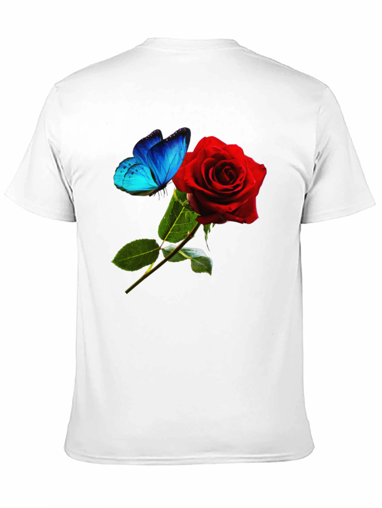 Rose & Butterfly Graphic T-Shirt