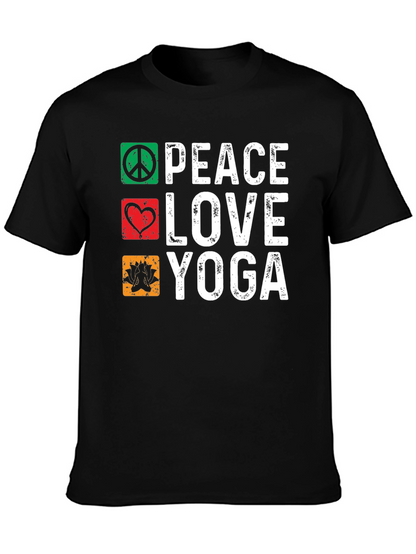 Peace Love Yoga Graphic Tee