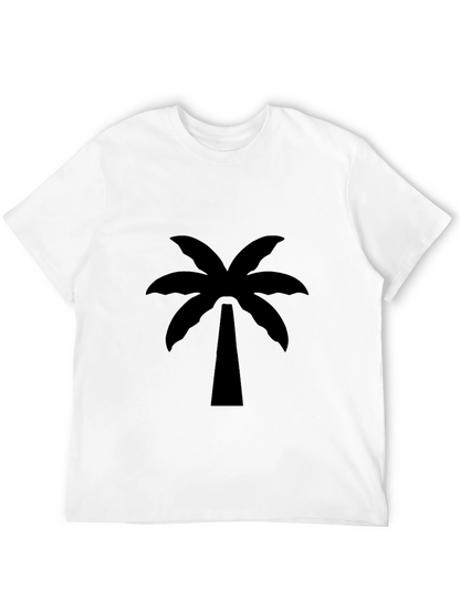 Black Palm Tree Graphic Tee - Island Vibes