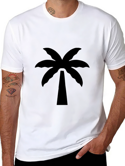 Black Palm Tree Graphic Tee - Island Vibes