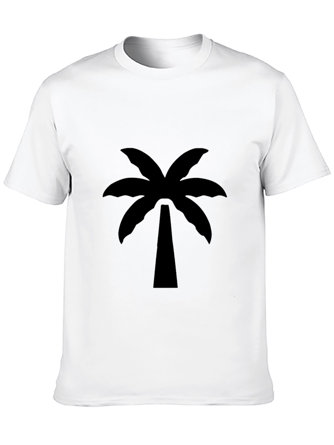 Black Palm Tree Graphic Tee - Island Vibes