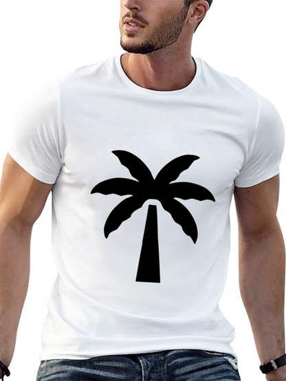 Black Palm Tree Graphic Tee - Island Vibes