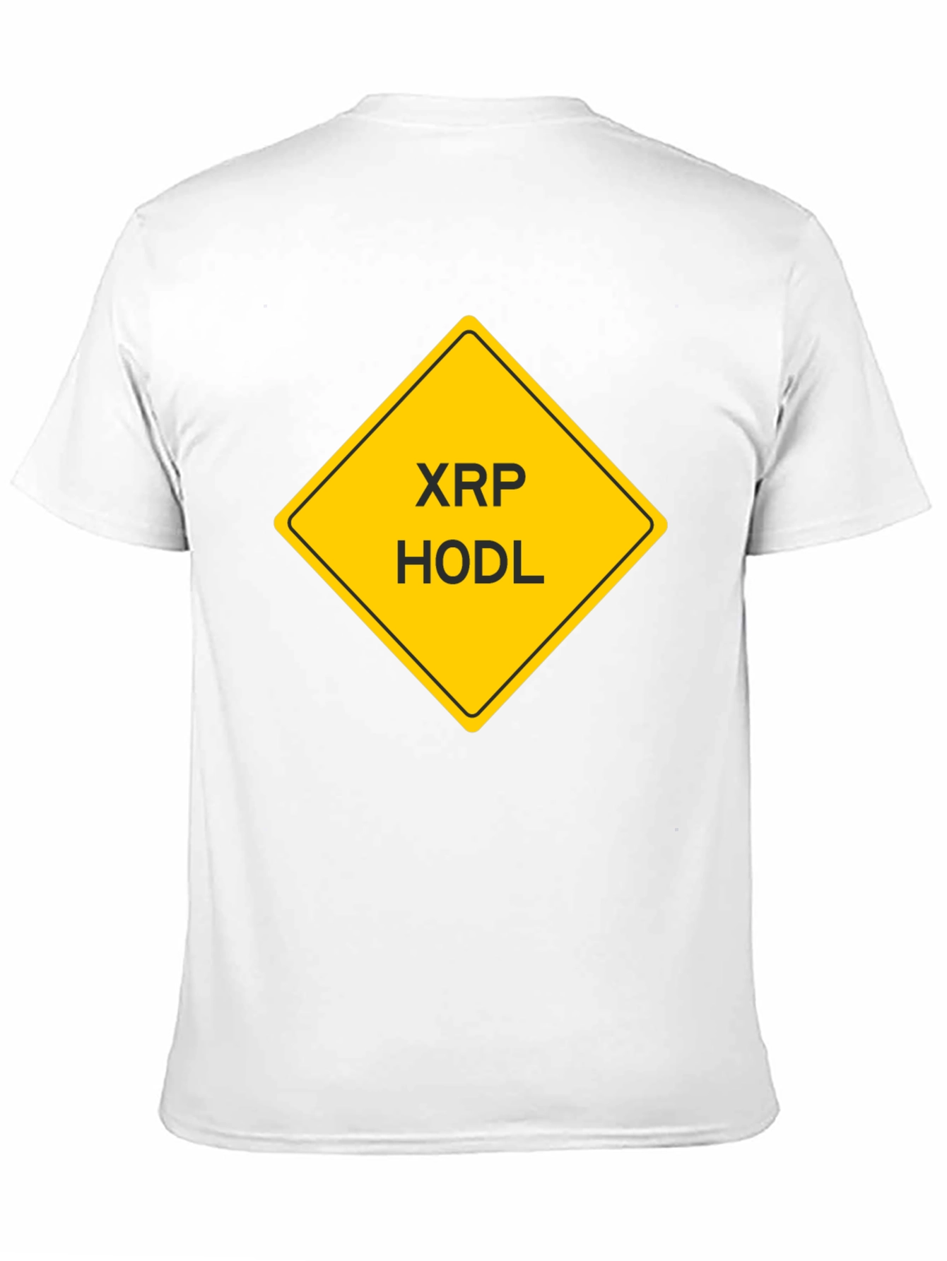 XRP HODL Crypto T-Shirt - Black Cotton Tee
