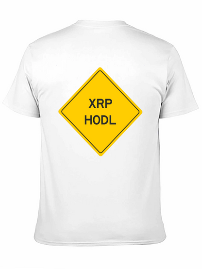 XRP HODL Crypto T-Shirt - Black Cotton Tee