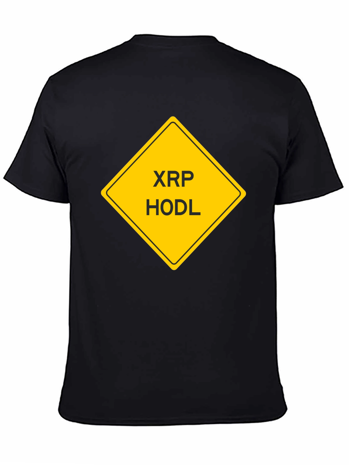 XRP HODL Crypto T-Shirt - Black Cotton Tee